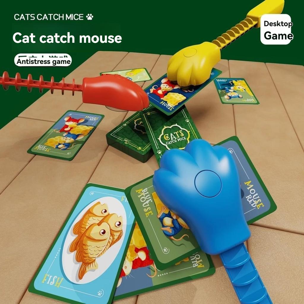 New Fun Cat And Mouse Playing Tarot Cards Strategy Toy Tabletop Creative  Family Parent-Child Interaction Board  Games Toys.