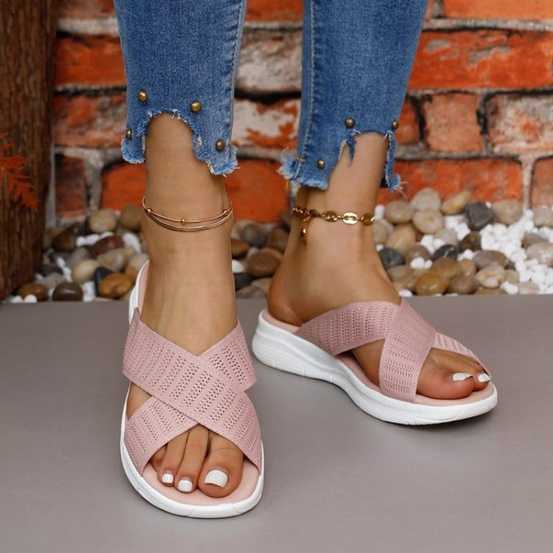 Summer Sandals Sporty Style Comfortable and Breathable Shoes Fei-woven Large-sized Flip-flops