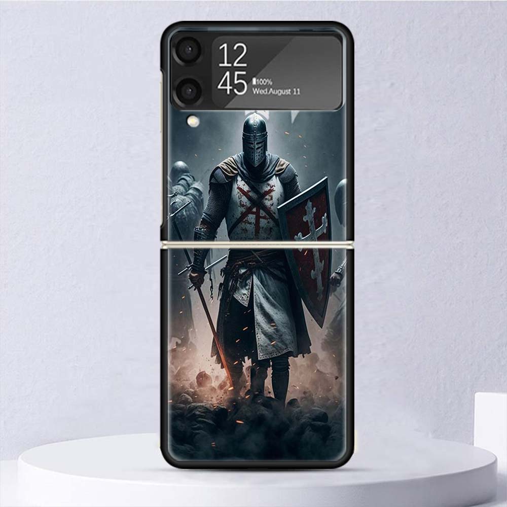 

Knights Templar Crusades Shockproof Case For Samsung Galaxy Z Flip 7 6 5 4 3 5G Phone Cover Z Flip3 Flip4 Flip5 Flip6 Flip7 Shel Samsung Z Flip 3
