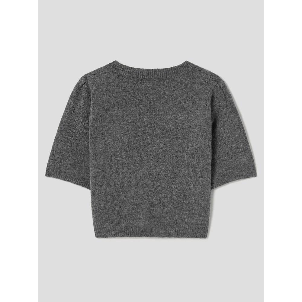8SECONDS Square Neck Short Sleeve Pullover Gray