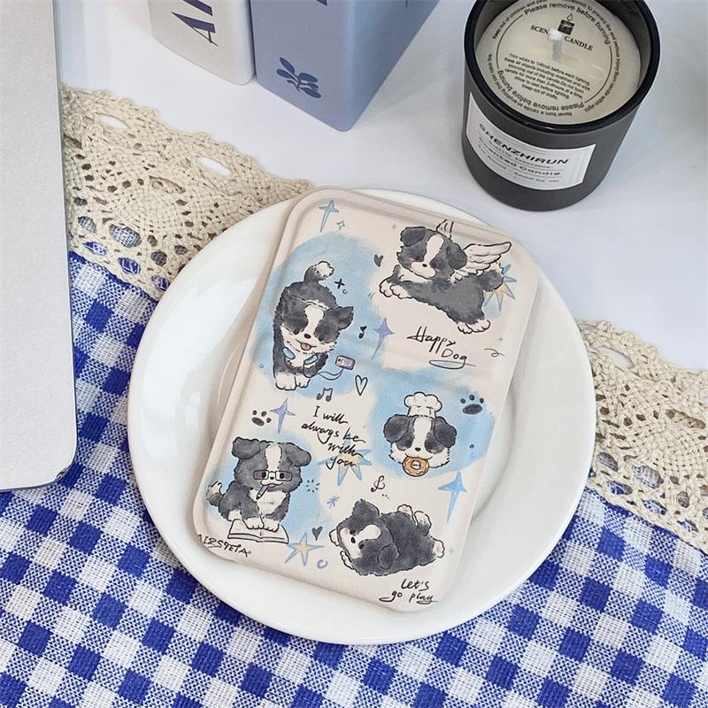 3-Farben Desktop Make-up Spiegel PU-Leder Einfach Tragbar Handspiegel Faltbar Studenten Kompakt Süßer Taschenspiegel Neu