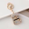 Sparkling Rhinestone Mini Backbag Enamel for Women and Girls - Perfect for Purse Bag Backpack or Car Pendant Charm Gift Bag Charm