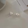 Magnet Frosted Earrings for Women Simple Balls Niche Personality Fashion