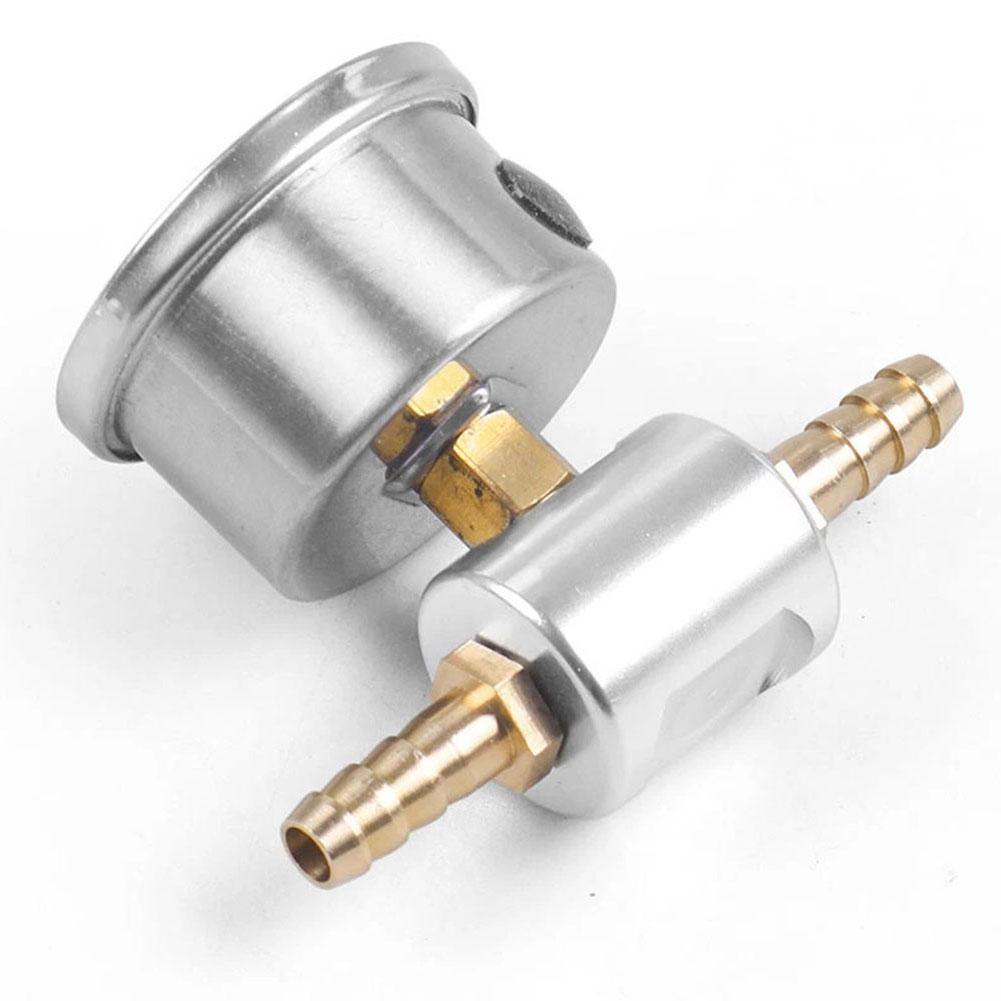 For Fuel Injection Tuning Fuel Pressure Gauge Metal Oil Filled Case Polished Stainless Case 1 Error Margin For Honda