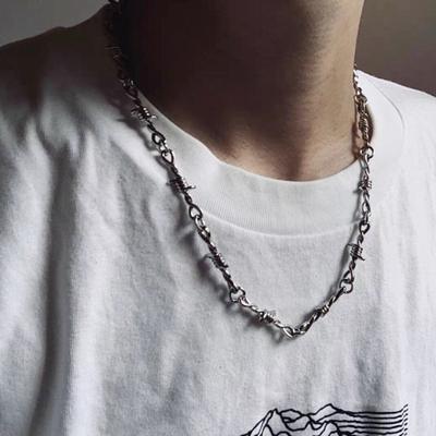 Malé Drôtené Ostružiny Železná Unisex Choker Náhrdelník Dámsky Hip-hop Gotický Punk Ostnatý Drôt Malé Tŕne Reťaz Choker Šperky Darčeky