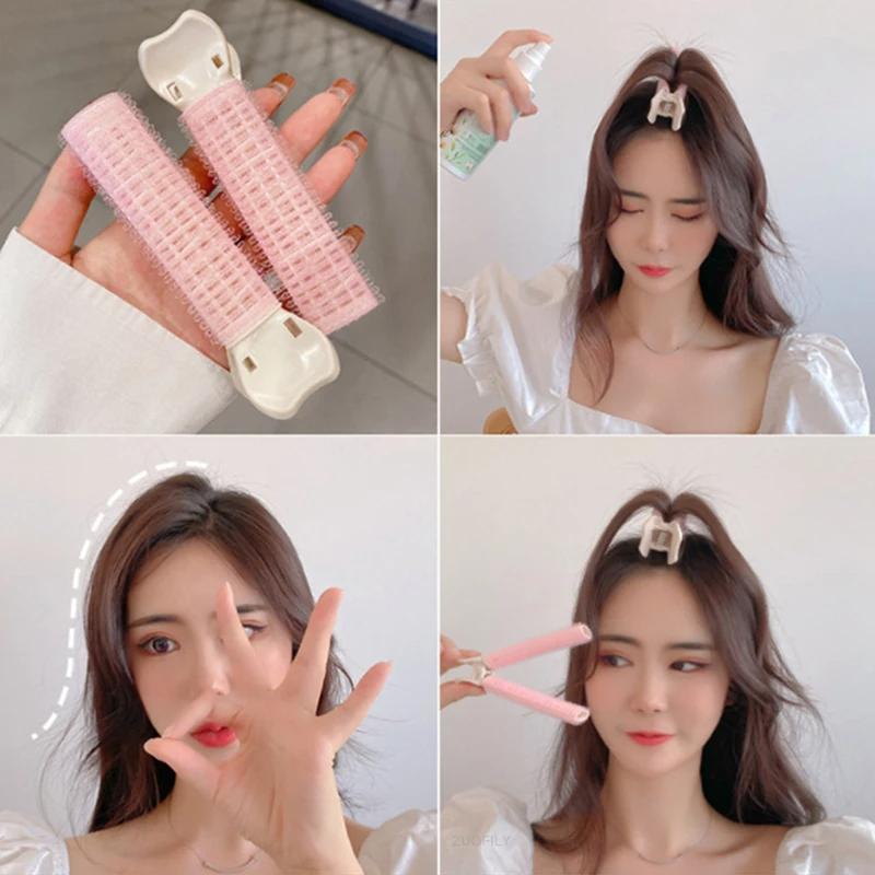 Natural Fluffy Hair Clip Hair Curlers Set Sleeping Overnight Reusable Hair Root Fluffy Clip Women Girls Portable Styling Tools
