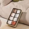 Stoff-Aufbewahrungsbox für Socken, Unterwäsche und BHs - Deckellos, Waschbar und Faltbarer Organizer