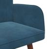 2 Seater Sofa Blue 115 x 61 x 87 cm Velvet (V)