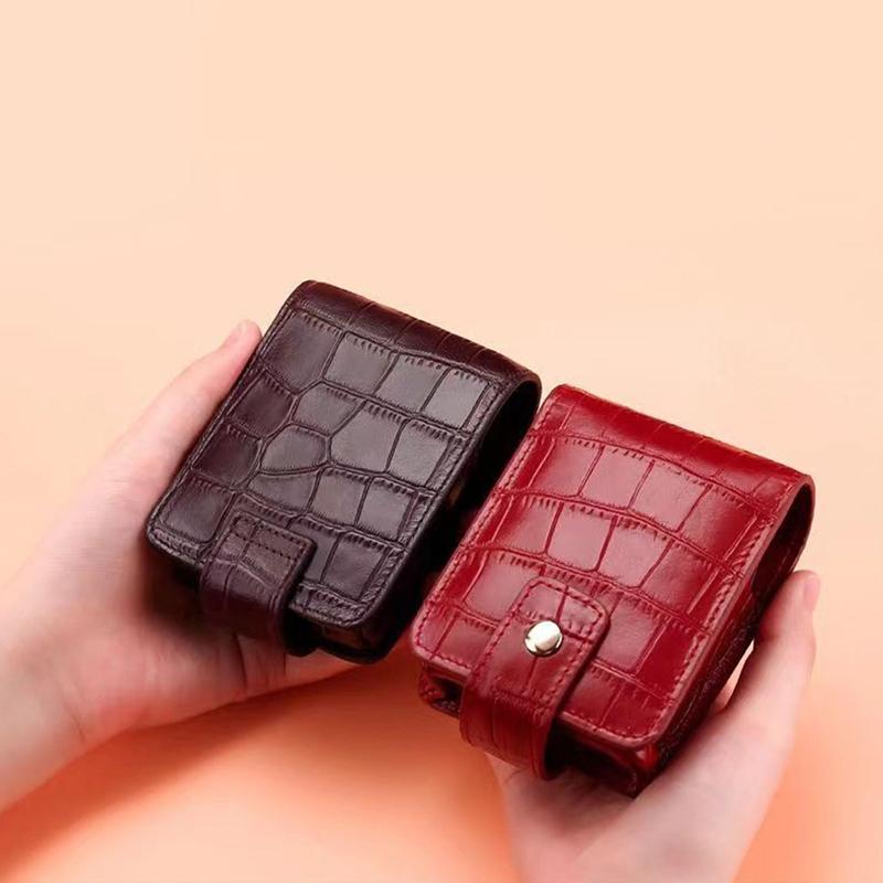 

Женская сумка для помады, легкая, из искусственной кожи, портативная, для зеркала для макияжа, мини-сумка однотонного цвета, для хранения, подарочные аксессуары