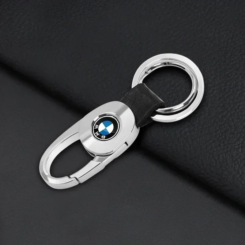 2025 Kov Kůže Přívěsek na Klíče od Auta Kroužek na Klíče Dekorace Auto Příslušenství Pro BMW E36 E46 E90 E60 E39 F30 F10 F20 X5 E70 E53 G30 E91 E92 E93