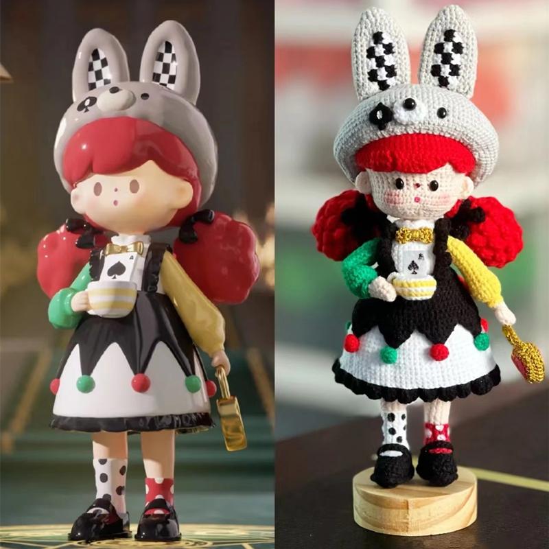 Gril Crochet Kit DIY Doll Crocheting Kitsmaterial Gift Knitting Wool Crochet New Popcorn Sister Accessories Non-finished Product