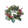 Künstliche Blume Blumen Kranz Kerzenhalter Kiefer Kerzenständer Girlande Partydekoration