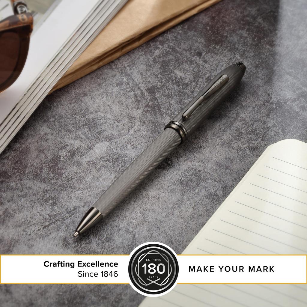 CROSS Townsend Diamond Pattern Ballpoint Pen Slate Gray NAT0042-78