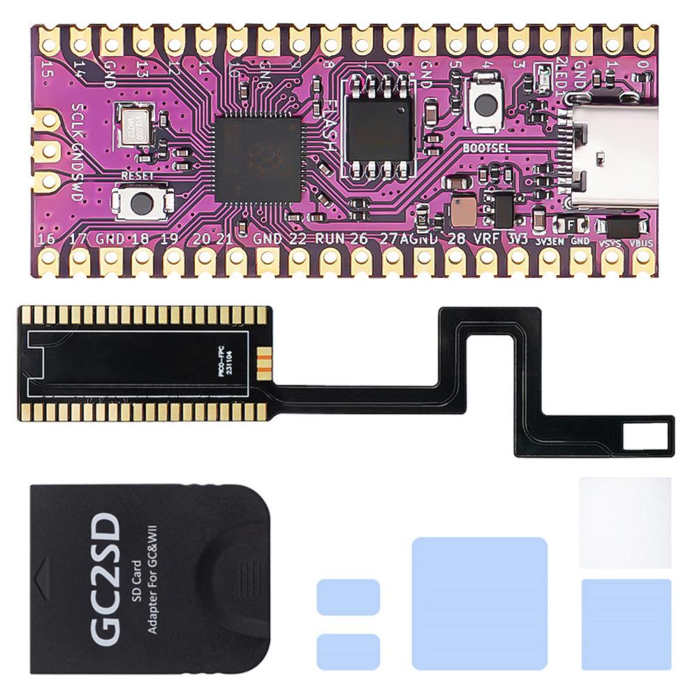 For Raspberry Pi Pico Picoboot FPC Flexible Ribbon Cable with GC2SD/SD2SP2 FPC Flex Solder Cable for NGC Gamecube Game Console