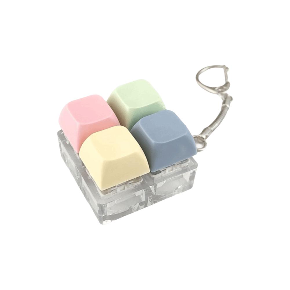 

Брелок-фиджет для клавиш 2/3/4 клавиши Кликер Игрушка Новая игрушка для снятия стресса Взрослый Square-Transparent