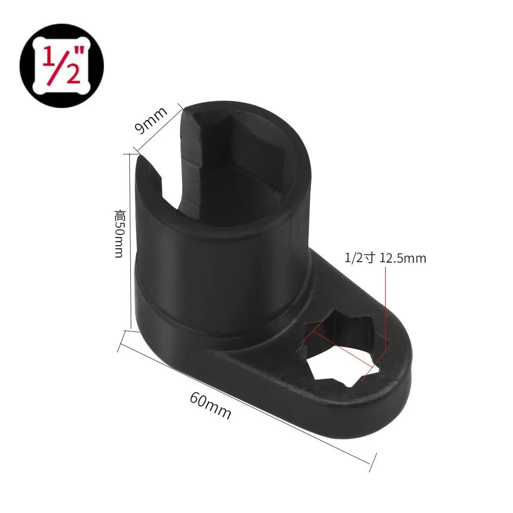 1/2" 3/8" 22MM Lambda Offset Oxygen Sensor Socket Wrench O2 Tool Kit Set Adapter Engine Wrench