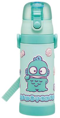 Skater Stainless Steel Water Direct Sanrio Hangyodon and Marsh Gummy 3D Lightweight and Sports Kids' Bottle, Drinking, 480ml, Design, Print,