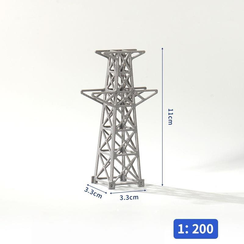 1 stk 1:100/1:200 Højvoltsmast Modellering Jernbane Tog Sandbord Scene Layout Samling Legetøj Mini Model Elektrisk Kraftmast