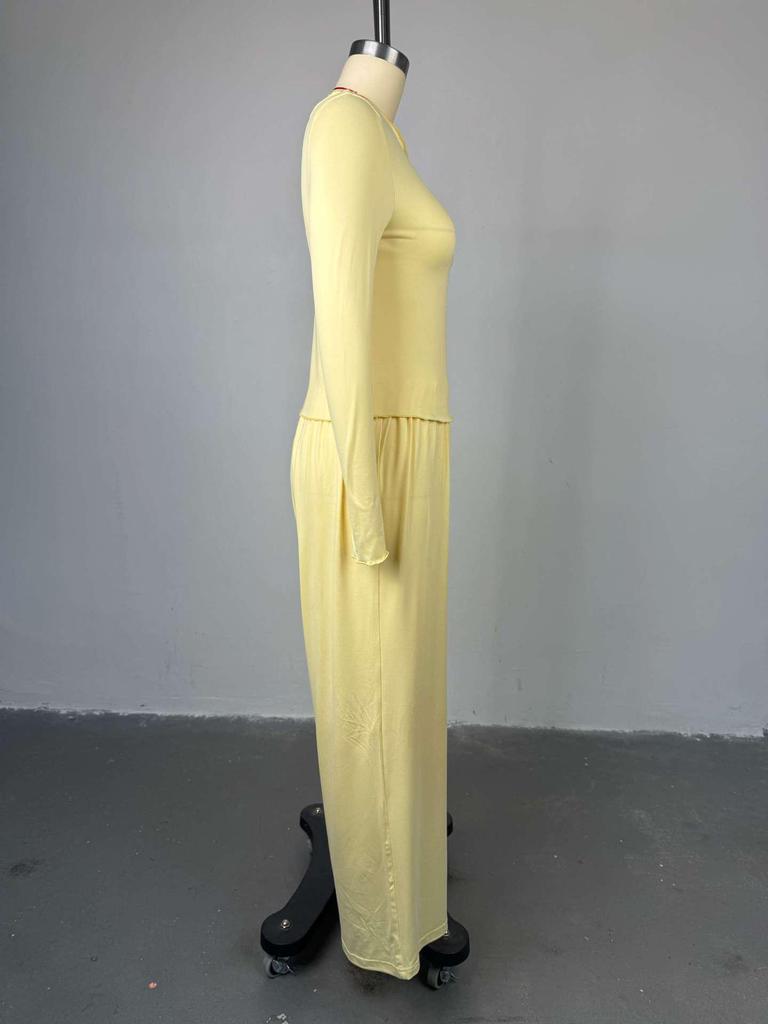 European & American Women's 2025 Summer Casual Long Cardigan & High-waisted Trousers Set.