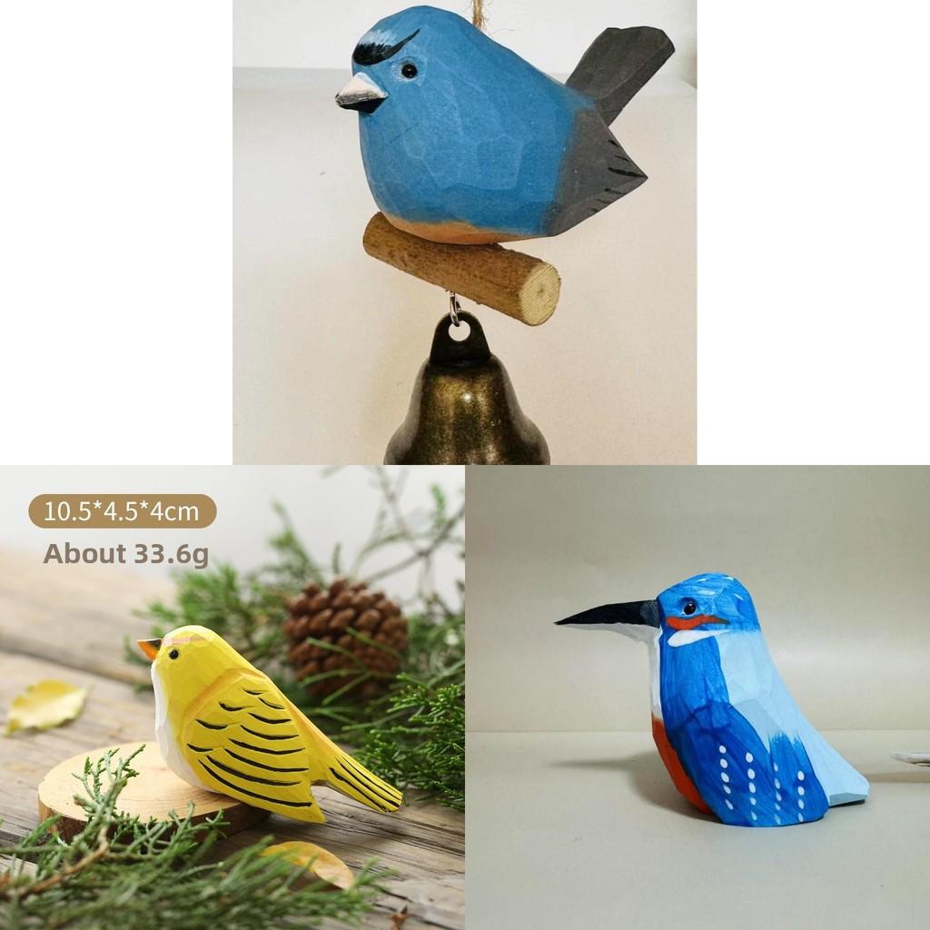 Wooden Little Chubby Bird Toy Decorative Piece For Office And Living Room Decor
