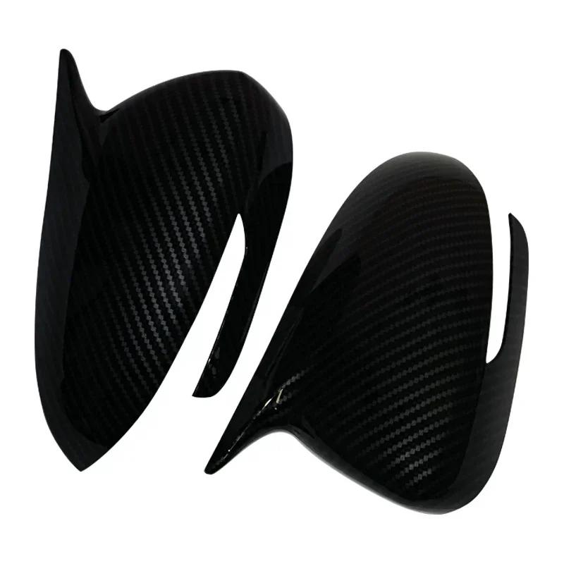 For Kia Sportage KX5 2016 2017-2019 Side Door Mirror Carbon Fiber Look Rear View Rearview Caps Trim Car Covers Overlays Styling