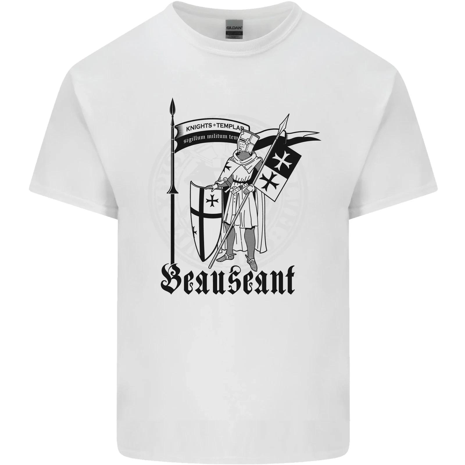 Knights Templar Beauseant St Georges Day Kids T-Shirt Childrens L