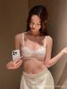 Lace Underwear Women's Small Breasts Gather and Show Large, No Steel Ring, Anti-expansion, Collection of Secondary Breasts, Sweet Half Cup Bra