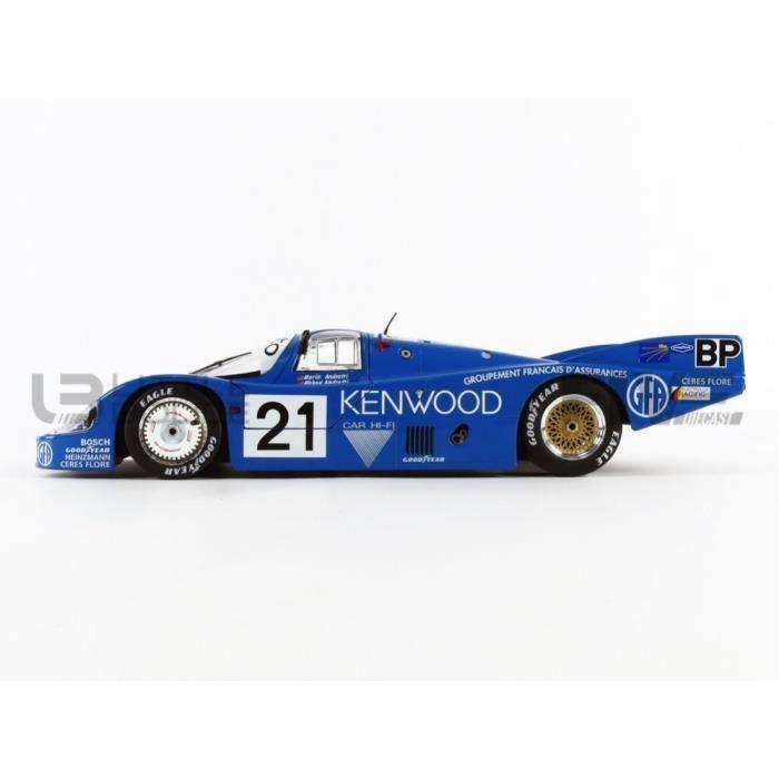 Voiture Miniature de Collection - SOLIDO - Porsche 956 LH - Le Mans 1983 - Bleu - 1/18