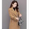 Plush Coat for Women Mid Length Autumn and Winter New Korean Version Thick Woolen Coat