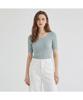 MESENSE Slim Ribbed Short Sleeve Knit_Mb34Knmd06Z
