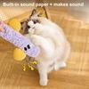 Plush Pillow Interactive Cat Toy Punctuation Marks Shaped Self Play Crinkle Kitten Kicker Toy Soft Scratch Resistant Chew Toy for Indoor Cats Exercise