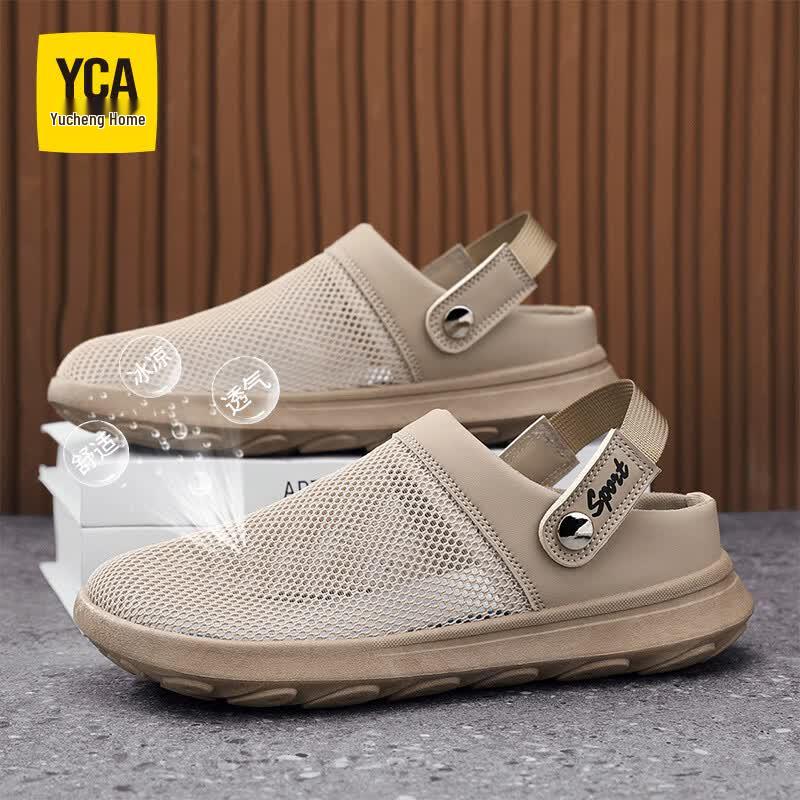 YCA Men s Mesh Slip-On Sandals 41