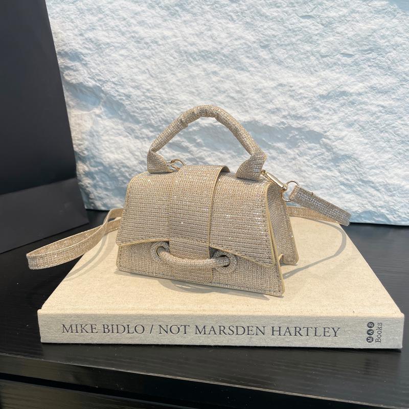 Trendy Crossbody Mini Lipstick Bag with Belt Decoration