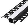 KG01 Recessed Profile Black + Milky Diffuser 1m Kobi