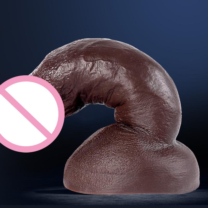 Huge Dildo Real Skin Soft Silicone Artificial Penis Male Cock With Suction Cup Adult Vagina Anal Sex Toys For Women Male Orgasm