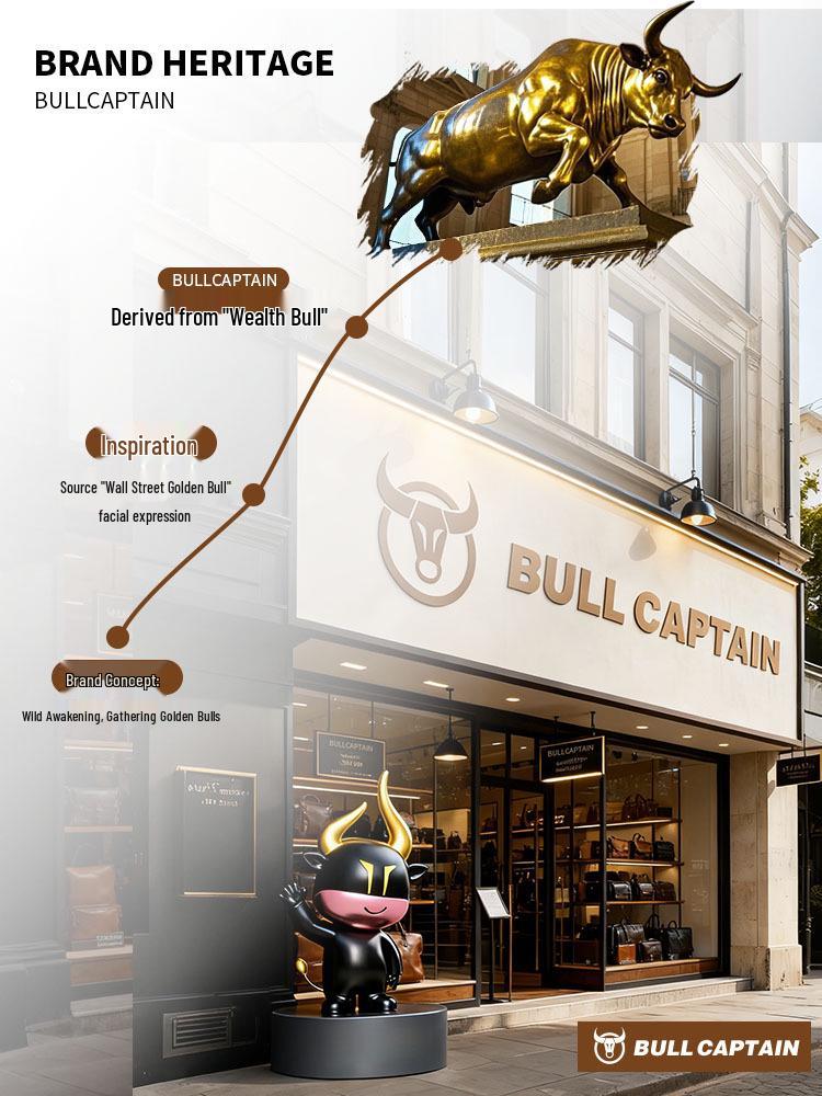 BULLCAPTAIN Herren Umhängetasche aus Rindsleder - Retro, Multifunktional, Kratzfest mit Rückenschutz