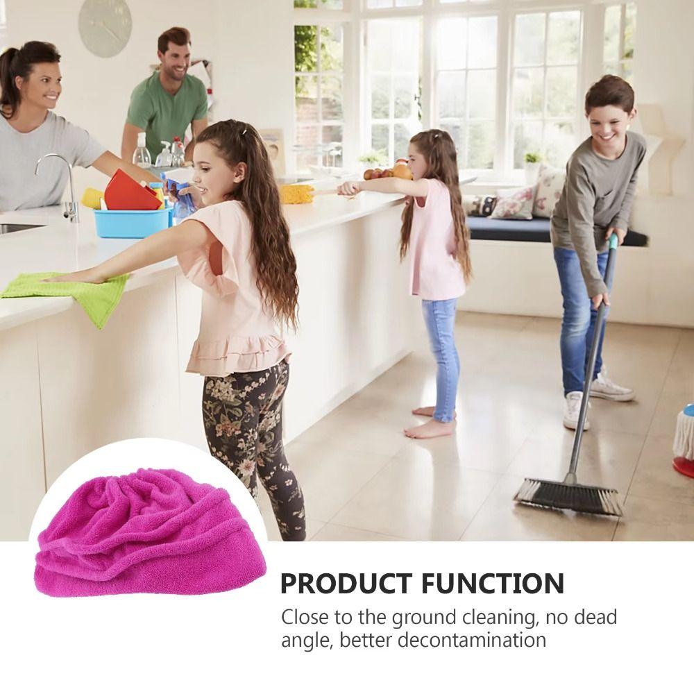 Reusable Broom Cover Drawstring Floor Cleaning Towel Durable Floor Mop Covers  Cleaning Accessories