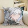 Jinzhou’s Light Jinhsi Game WuWa  Square Sofa Pillow Cover Solid Color Living Room Home Decor Cushion Case