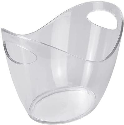 Bruchsicherer Acryl-Tischplatten-Weinkühler mit Griff, passend für Wein- und Champagnerflaschen (klar)