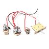 1V 1T Wiring Kit, 3 Way A500K Wiring Harness Prewired Guitar Wiring Hareness for Electric Guitar Bass Repair Replacement
