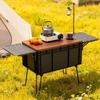 Outdoor camping folding table multi-functional camping box suitcase tea table balcony coffee table storage turnover box
