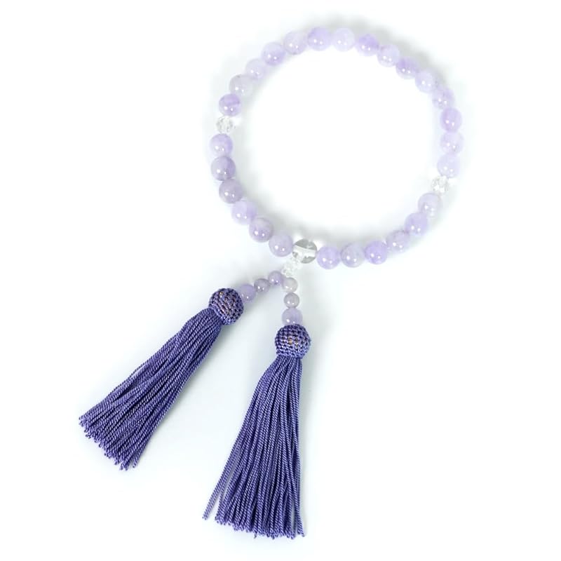 Prayer Beads Natural Stone Prayer Beads Unisex Lavender Amethyst Prayer Beads Amethyst Crystal