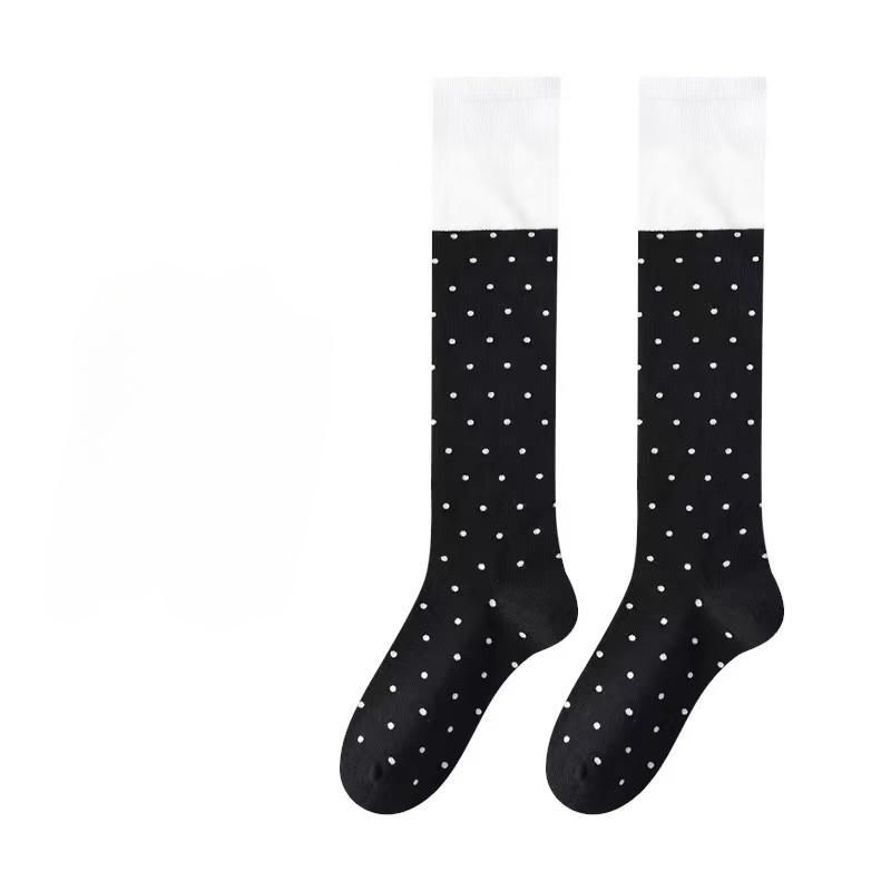 1 Pair Trend Socks Hot Diamond Luxury Rhinestone Medium Tube Women's Socks Four Seasons Fashion Cotton Hosiery