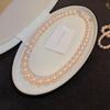 Collana a Clavicola con Nappa di Perle e Farfalla in Stile Coreano