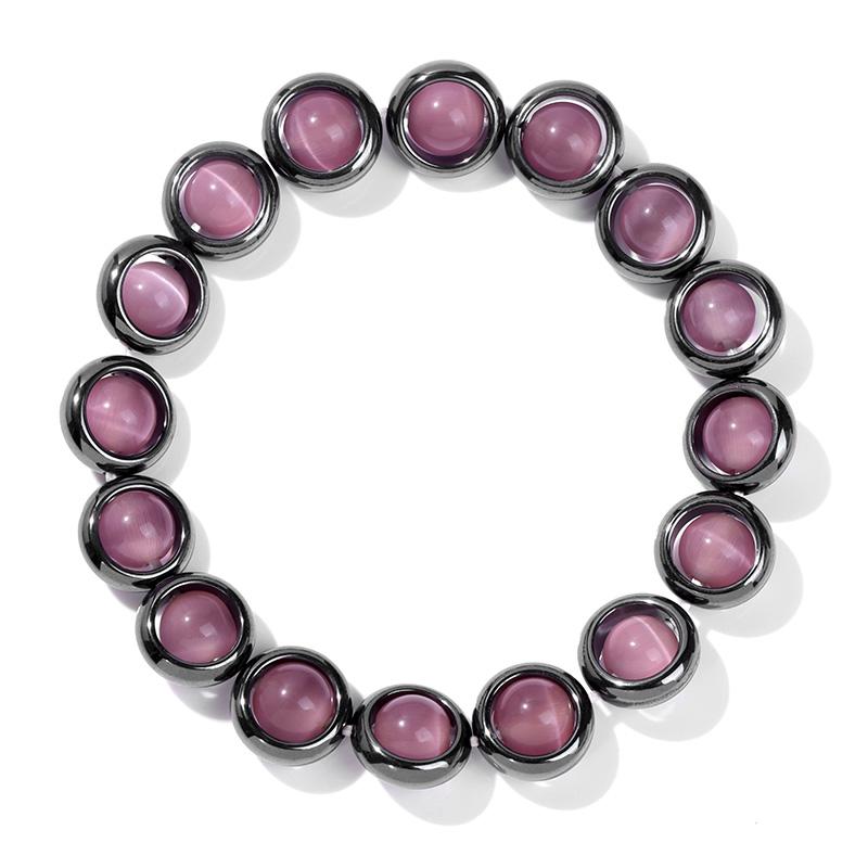 8mm Náramek Kočičí oko Nový Náramek z přírodního hematitu Trendy Energetické Prstenové Náramky pro Muže Ženy Léčivé Ochranné Šperky Dárek