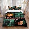 Resident Evil Biohazard Horror Druck 3-teiliges Bettwäsche-Set Bettbezug mit 2 Kissenbezügen Heim-Geburtstagsgeschenk