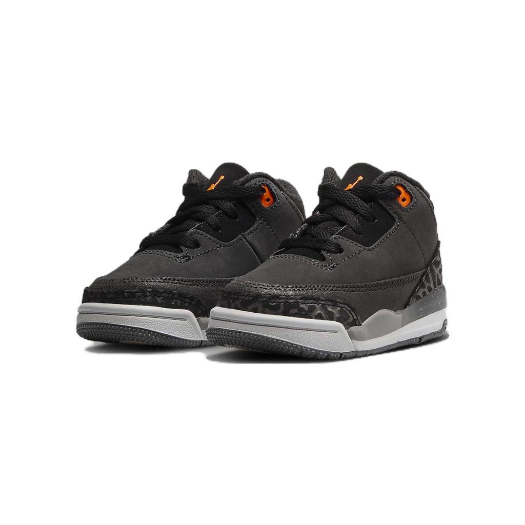Air Jordan 3 Retro TD Fear 2023 Baby Sneakers Grey Night-Stadium Total-Orange DM0968-080