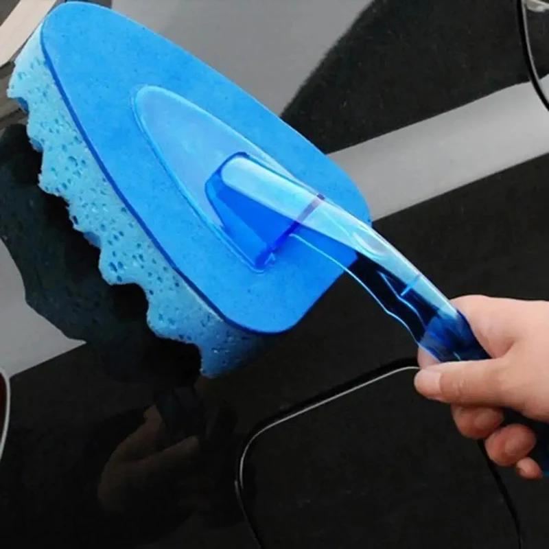 

Автомобильная треугольная губчатая щетка синяя щетка для мытья автомобиля инструмент для чистки и ухода за автомобилем губчатая щетка с ручкой волнистая губчатая щетка