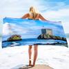 Microfiber Beach Towel Oversized,Sand Free Beach Towels for Girls, Fantasy Castle Bath Towel Large,Absorbent Soft Bathroom Towel
