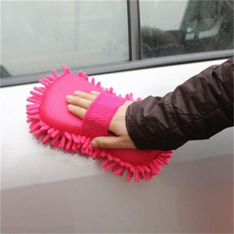 Microfibre Chenille Anthozoaire Meubles de Maison Gants de Lavage Fournitures de Laveuse Brosse de Voiture Multifonctionnelle Fournitures de Nettoyage pour Maison Récurage Salle de Bain Cuisine